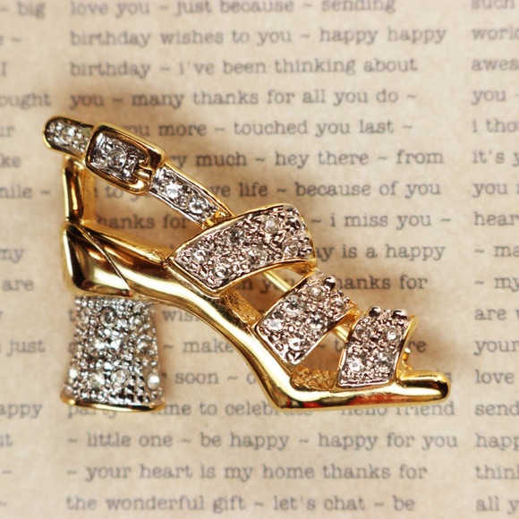 Vintage 1970s Barbara Mandrell High Heel Brooch - Picture 4 of 7